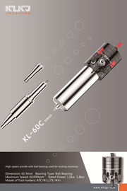 KL-60C-4 1.5KW 60,000 RPM طحن الأسنان الشاشة الملموسة الخطوط العريضة طحن الكرة محمل الفولاذ